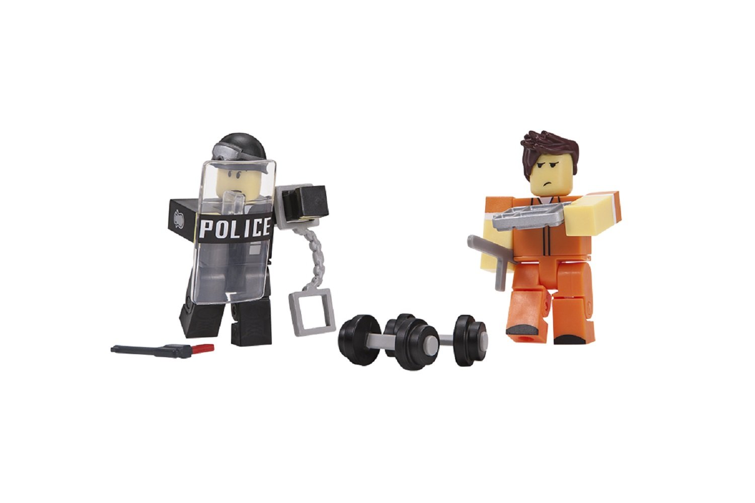 Acheter End Roblox Set De 2 Figurines Prison Gar Ons - set doua figurine roblox prison life